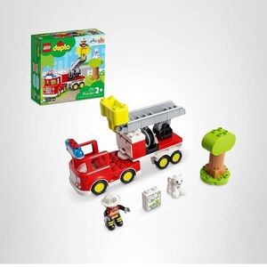 LEGO DUPLO Fire Engine Set - Red, Yellow, and Gray